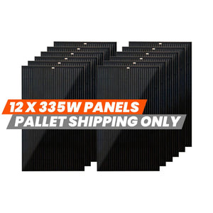 RICH SOLAR MEGA 335 Watt 24 Volt Solar Panel  8,10,12 Pack