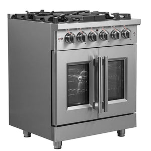 FORNO - Massimo 30″ Freestanding French Door Dual Fuel Range