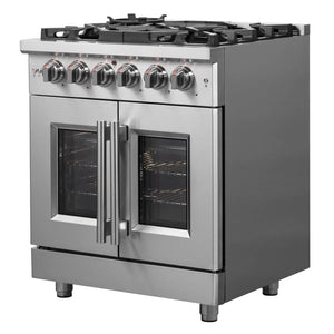 FORNO - Massimo 30″ Freestanding French Door Dual Fuel Range