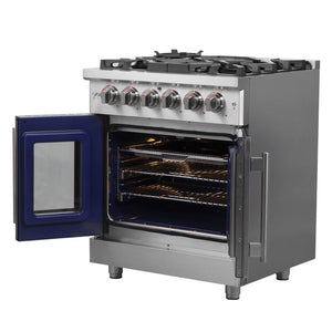 FORNO - Massimo 30″ Freestanding French Door Dual Fuel Range