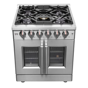 FORNO - Massimo 30″ Freestanding French Door Dual Fuel Range