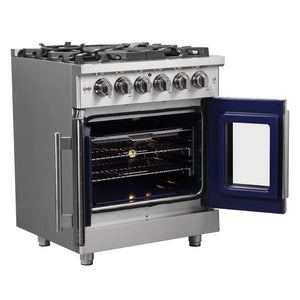 FORNO - Massimo 30″ Freestanding French Door Dual Fuel Range