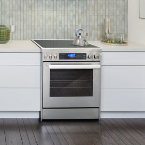 Cosmo Commercial-Style 30 in 5 cu. ft. Single Oven Electric Range with 7 Function Convection Oven in Stainless Steel