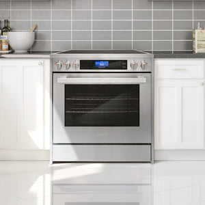 Cosmo Commercial-Style 30 in 5 cu. ft. Single Oven Electric Range with 7 Function Convection Oven in Stainless Steel