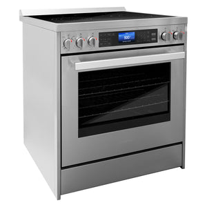 Cosmo Commercial-Style 30 in 5 cu. ft. Single Oven Electric Range with 7 Function Convection Oven in Stainless Steel