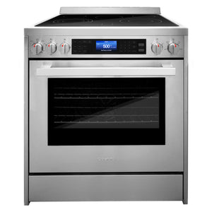 Cosmo Commercial-Style 30 in 5 cu. ft. Single Oven Electric Range with 7 Function Convection Oven in Stainless Steel