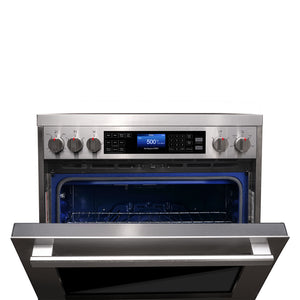 Cosmo Commercial-Style 30 in 5 cu. ft. Single Oven Electric Range with 7 Function Convection Oven in Stainless Steel