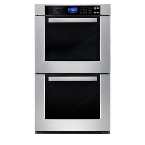 Cosmo  30 in. Electric Double Wall Oven with 5 cu. ft. Capacity, Turbo True European Convection, 7 Modes, Self-Cleaning in Stainless Steel