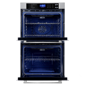 Cosmo  30 in. Electric Double Wall Oven with 5 cu. ft. Capacity, Turbo True European Convection, 7 Modes, Self-Cleaning in Stainless Steel