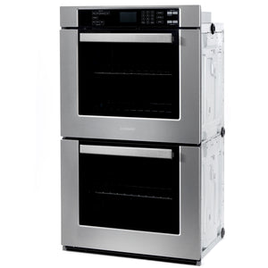 Cosmo  30 in. Electric Double Wall Oven with 5 cu. ft. Capacity, Turbo True European Convection, 7 Modes, Self-Cleaning in Stainless Steel