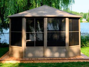 Gazebo Penguin - Florence Sand Solarium Metal Roof 12x12