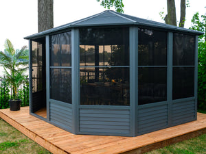 Gazebo Penguin - Florence Slate Solarium Metal Roof 12x12