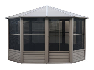 Gazebo Penguin - Florence Sand Solarium Metal Roof 12x12