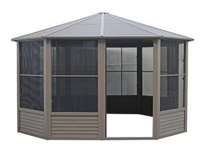 Gazebo Penguin - Florence Sand Solarium Metal Roof 12x12