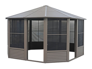 Gazebo Penguin - Florence Sand Solarium Metal Roof 12x12