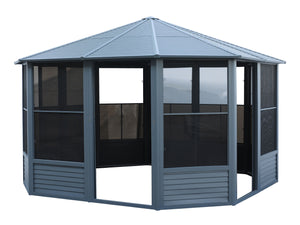 Gazebo Penguin - Florence Slate Solarium Metal Roof 12x12