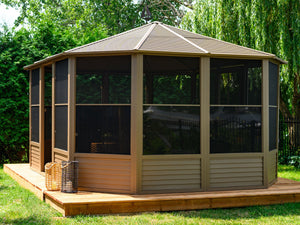 Gazebo Penguin - Florence Sand Solarium Metal Roof 12x18