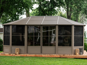 Gazebo Penguin - Florence Sand Solarium Metal Roof 12x18