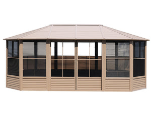 Gazebo Penguin - Florence Sand Solarium Metal Roof 12x18