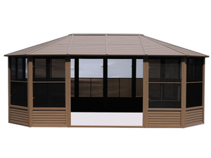 Gazebo Penguin - Florence Sand Solarium Metal Roof 12x18