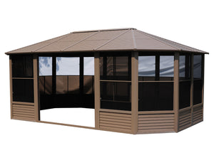 Gazebo Penguin - Florence Sand Solarium Metal Roof 12x18