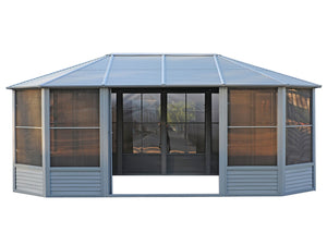 Gazebo Penguin - Florence Slate Solarium Metal Roof 12x18