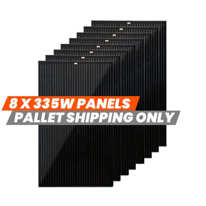 RICH SOLAR MEGA 335 Watt 24 Volt Solar Panel  8,10,12 Pack