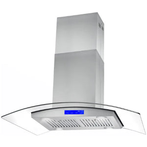 Cosmo 5-Piece Kitchen, 36" Dual Fuel Range and 36" Island Range Hood COS-5PKG-066