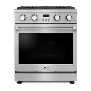 ThorKitchen - 30 Inch Contemporary Professional Gas Range in Stainless Steel