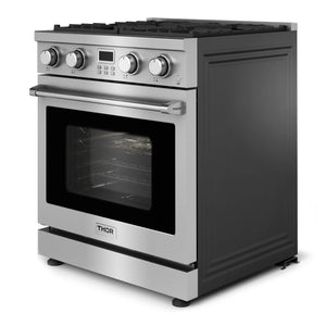 ThorKitchen - 30 Inch Contemporary Professional Gas Range in Stainless Steel