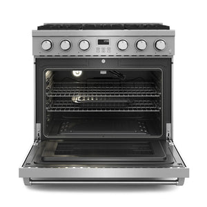 ThorKitchen - 36 Inch Contemporary Professional Gas Range in Stainless Steel