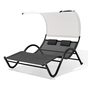 Deko Living - Outdoor Patio Lounge Daybed with Canopy