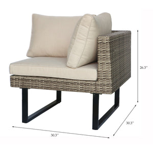 Deko Living - Outdoor Corner Patio Sectional & Tables