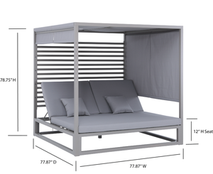 Deko Living - Avola Outdoor Square Patio Daybed