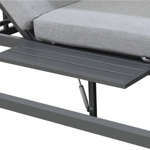 Deko Living - Outdoor Gray Rectangular Patio Daybed 