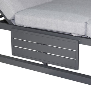 Deko Living - Outdoor Gray Rectangular Patio Daybed 