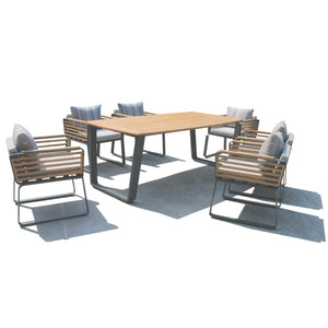 Deko Living - Deko Living Palazzolo Outdoor Dining Chairs and Table Set