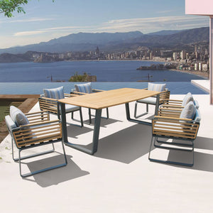 Deko Living - Deko Living Palazzolo Outdoor Dining Chairs and Table Set