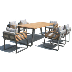 Deko Living - Deko Living Palazzolo Outdoor Dining Chairs and Table Set