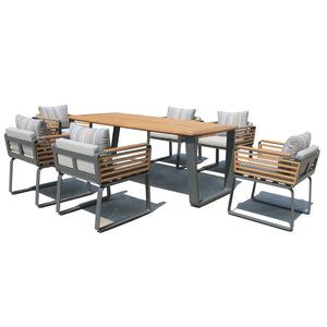 Deko Living - Deko Living Palazzolo Outdoor Dining Chairs and Table Set