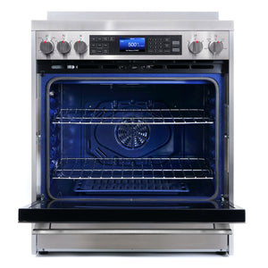 Cosmo Commercial-Style 30 in 5 cu. ft. Single Oven Electric Range with 7 Function Convection Oven in Stainless Steel