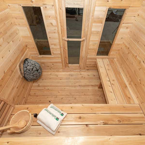 Canadian Timber - Georgian Cabin Sauna with Porch