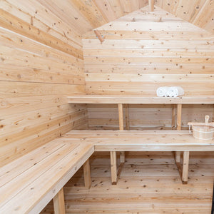 Canadian Timber - Georgian Cabin Sauna with Porch