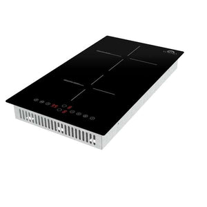 FORNO - Parco 12-Inch Induction Cooktop, 2 Zones, 3600W, Touch Control, 9 Power Levels & Booster Function