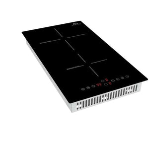 FORNO - Parco 12-Inch Induction Cooktop, 2 Zones, 3600W, Touch Control, 9 Power Levels & Booster Function