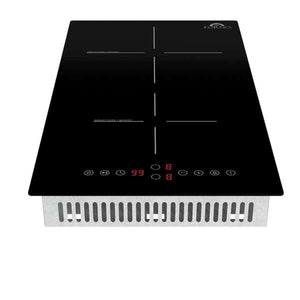 FORNO - Parco 12-Inch Induction Cooktop, 2 Zones, 3600W, Touch Control, 9 Power Levels & Booster Function