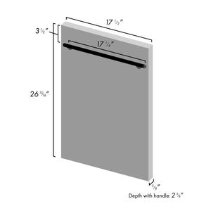 ZLINE 18 in. Compact Stainless Steel Top Control Dishwasher with Stainless Steel Tub and Modern Style Handle, 52dBa