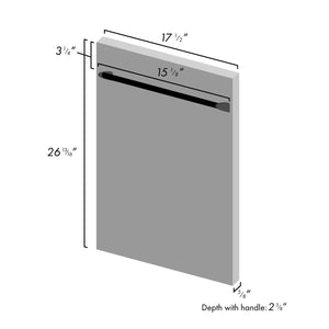 ZLINE 18 in. Compact Stainless Steel Top Control Dishwasher with Stainless Steel Tub and Traditional Style Handle, 52dBa