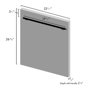 ZLINE 24 in. Stainless Steel Top Control Dishwasher with Stainless Steel Tub and Modern Style Handle, 52dBa