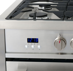 Cosmo Commercial-Style 36 in. 3.8 cu. ft. Single Oven Dual Fuel Range with 8 Function Convection Oven in Stainless Steel